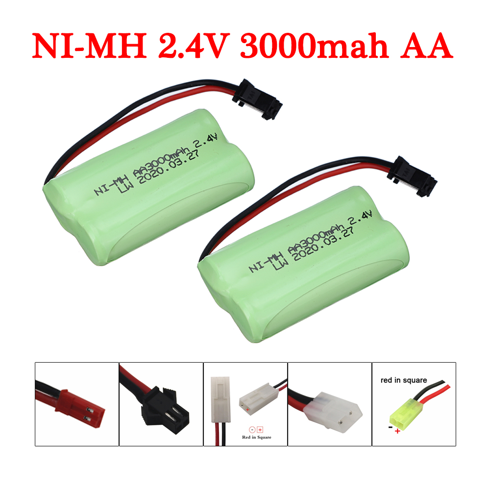 Rc Hobby Tank - 2.4V 3000mah NIMH AA Battery pack