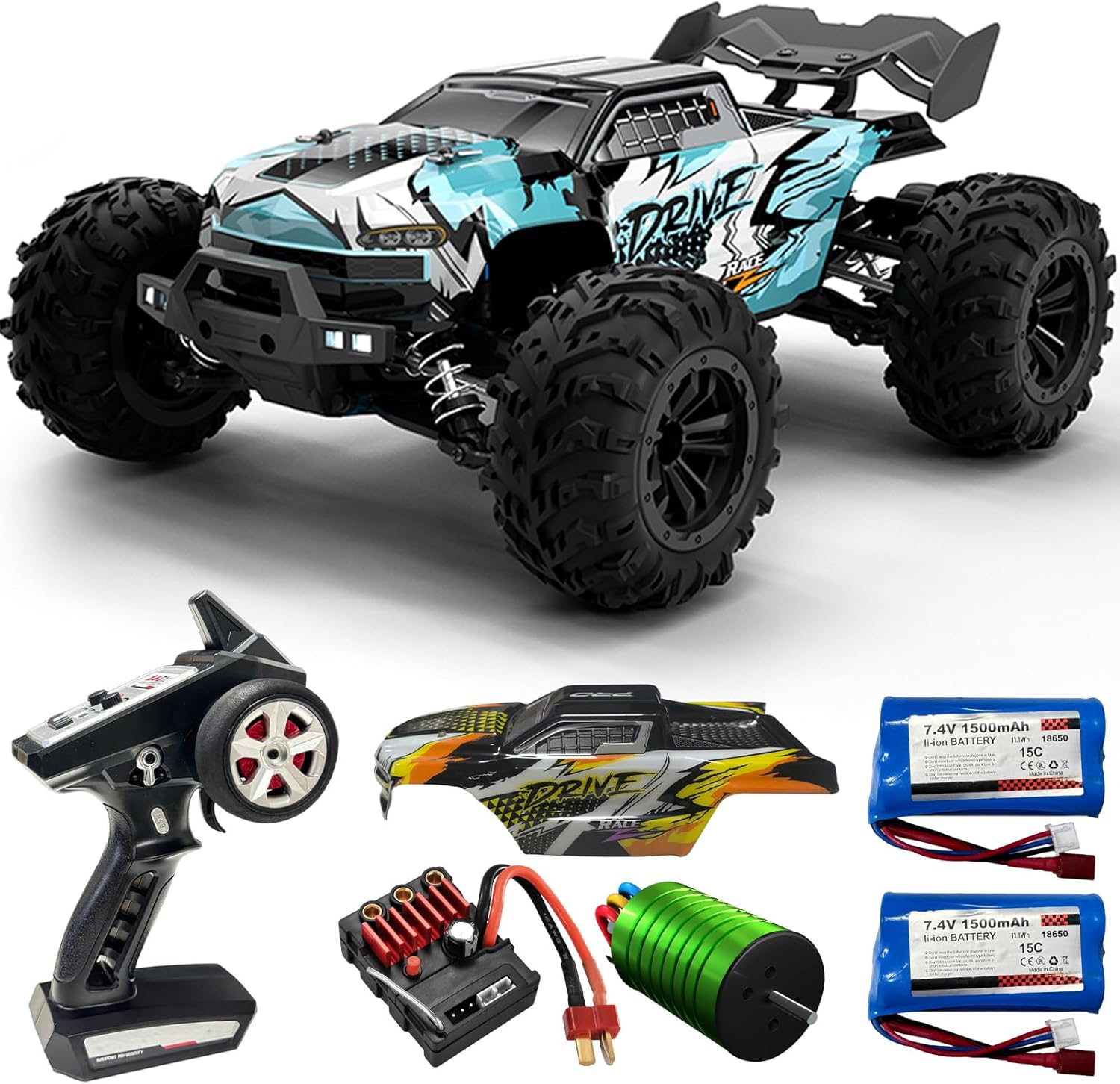 Rc Hobby Grade Monster Truck - Hobby Grade 1:16 Scale Brushless RC