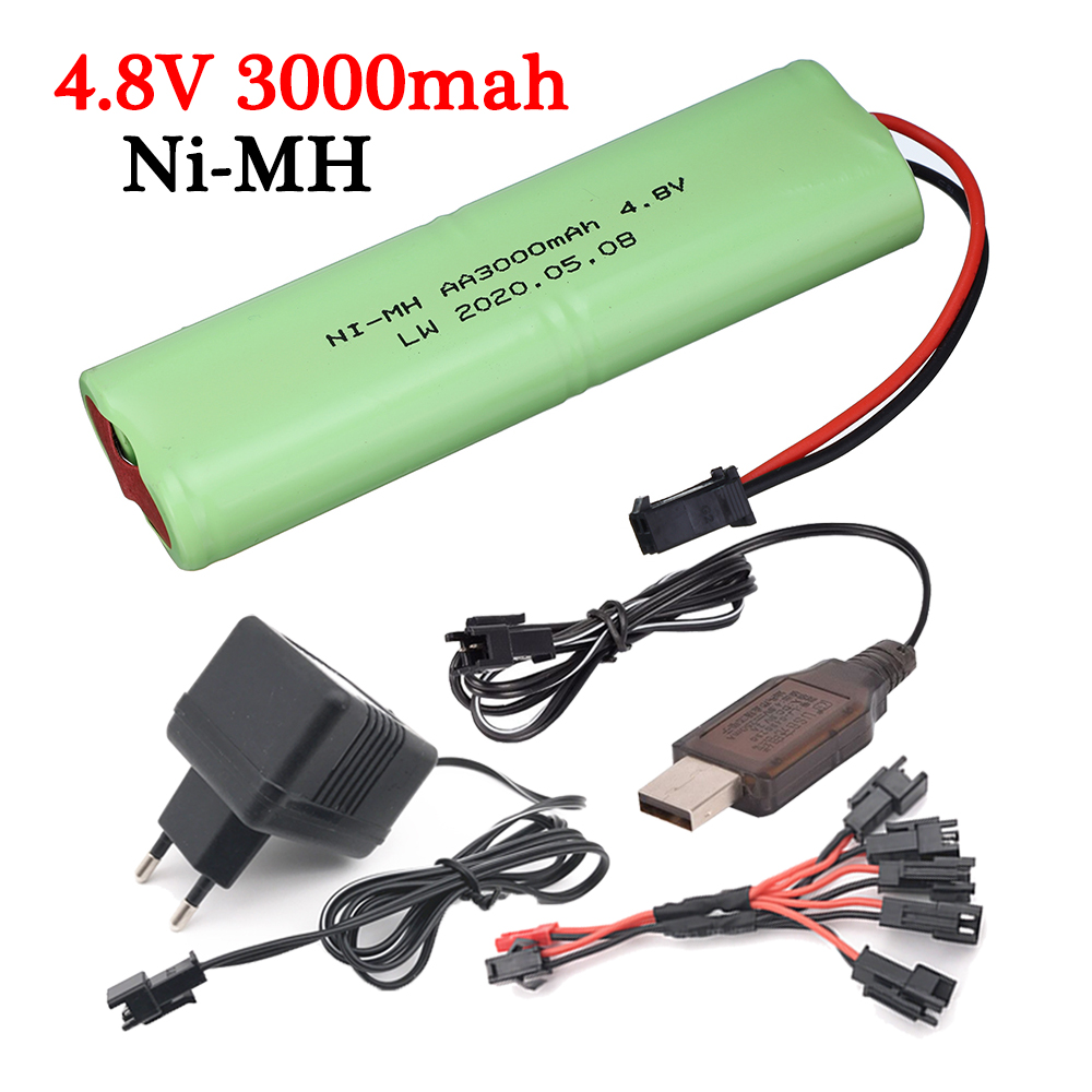 Rc Hobby Tank - 4.8v 3000mah NiMH Battery + 4.8v