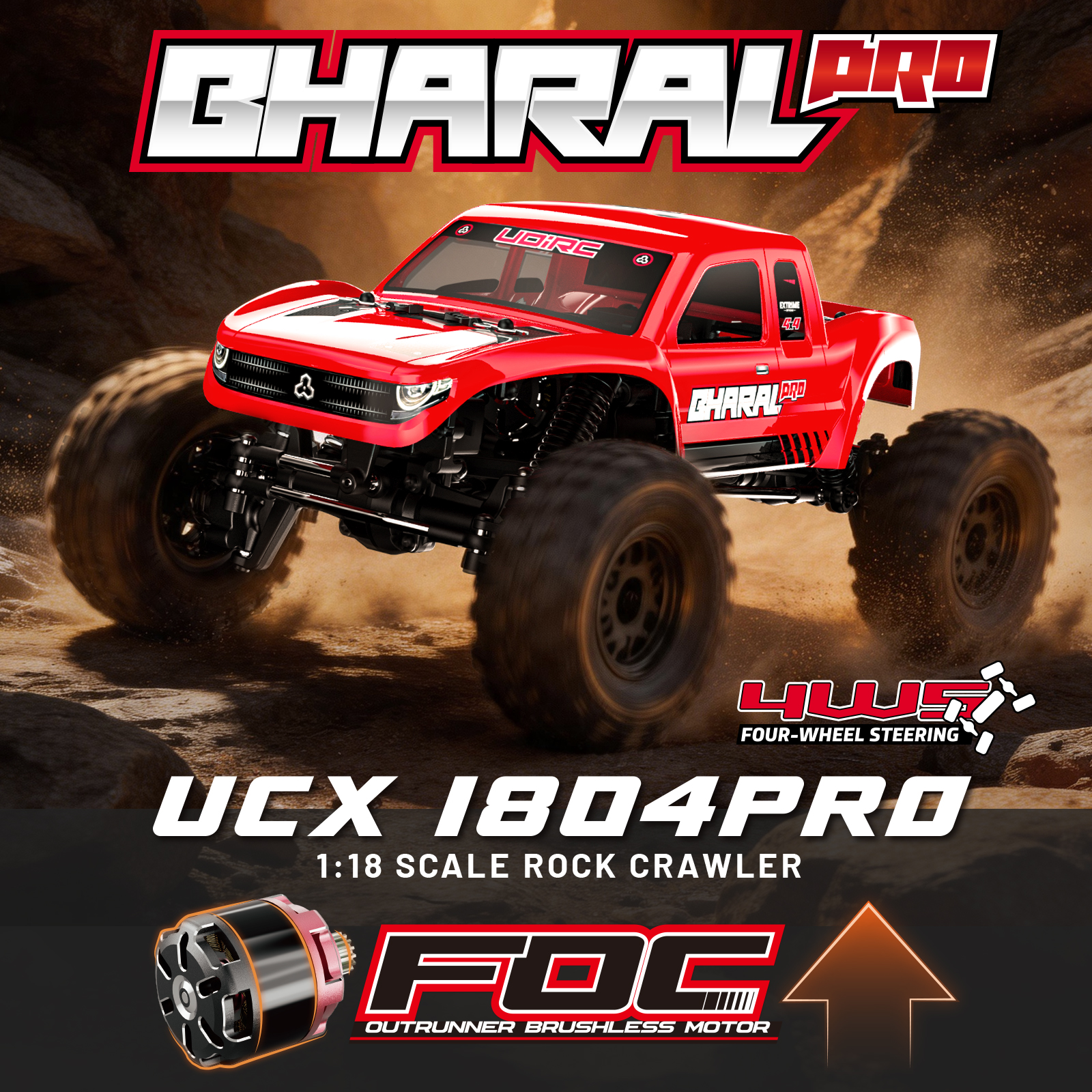 UDIRC UCX1804PRO 1:18 Scale RC - đánh giá và giá Rc Hobby Pro