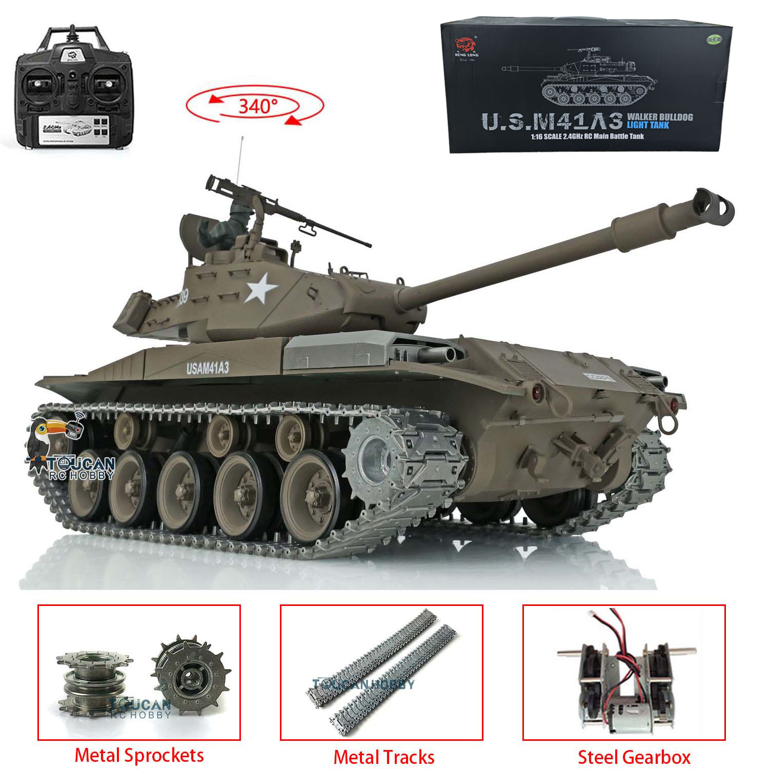 HENG LONG 1/16 Scale 7.0 Upgra - đánh giá và giá Rc Hobby Tank