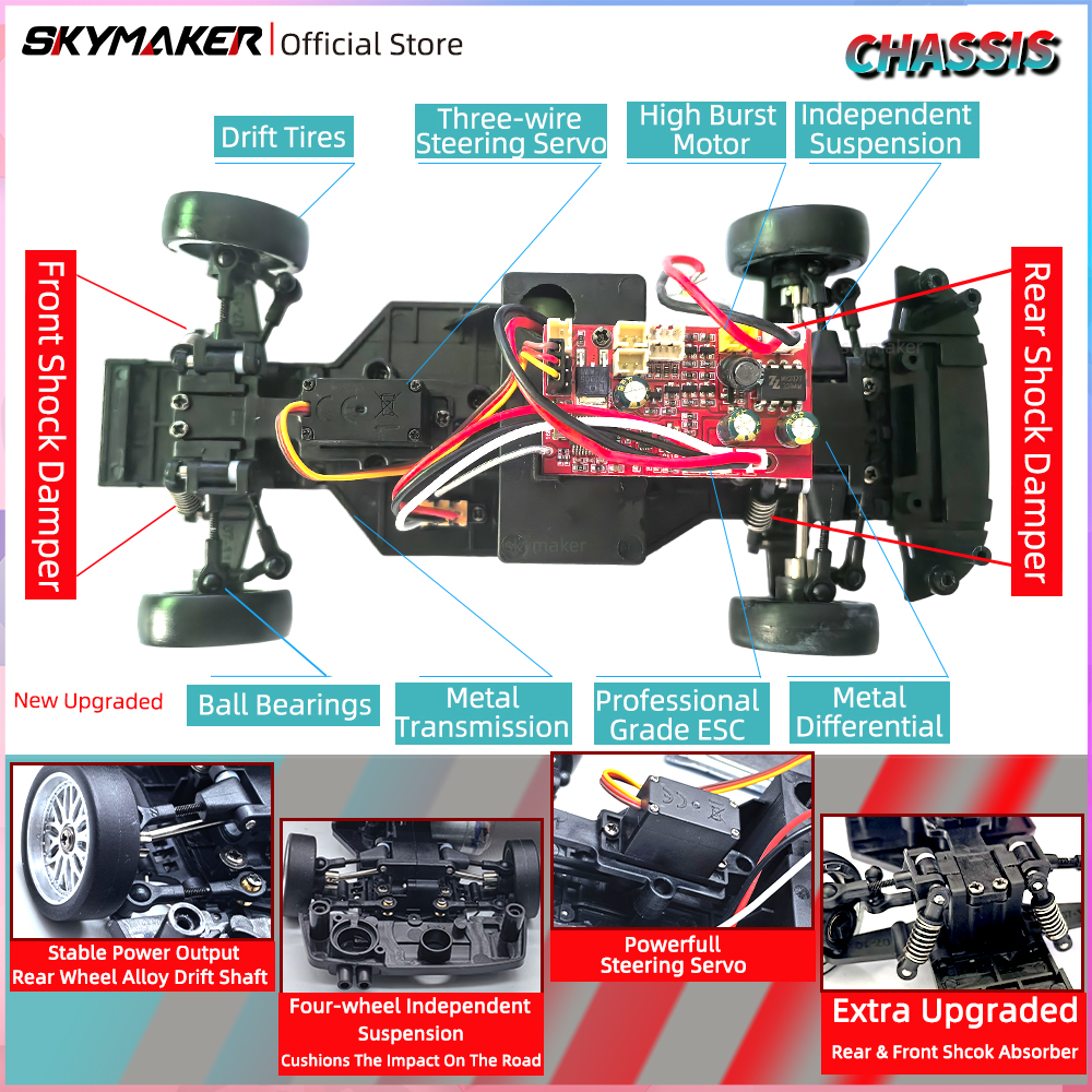 Skymaker 1/18 RC Drift Car LDR - đánh giá và giá Rc Hobby Horizon