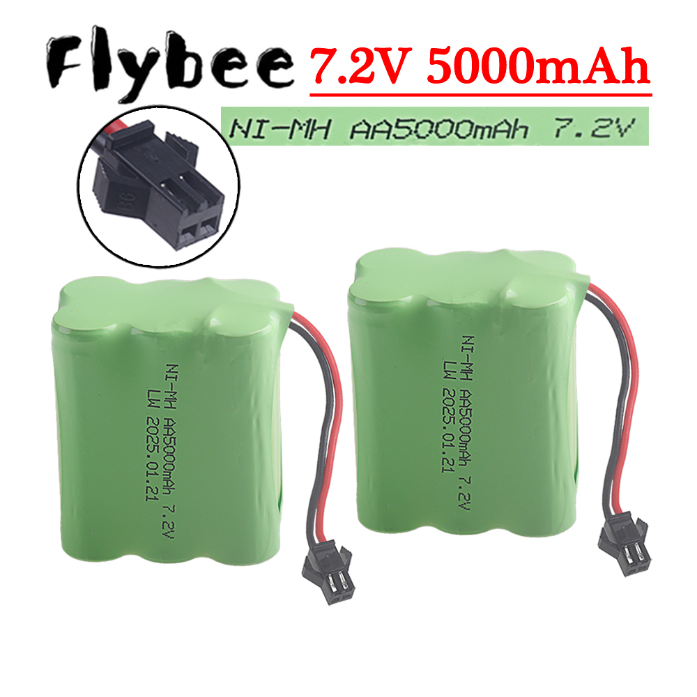(SM-2P Plug) 7.2V 5000mah NiMH - đánh giá và giá Rc Hobby Tank