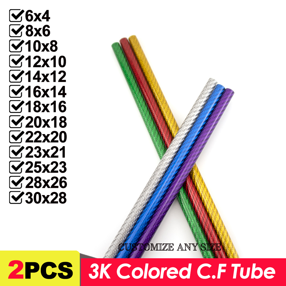 2PCS Carbon Fiber Colored Tube - đánh giá và giá Rc Hobby Youtube