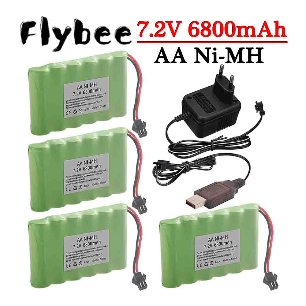 Ni-MH 7.2V 6800mAh SM Plug Bat - đánh giá và giá Rc Hobby Tank