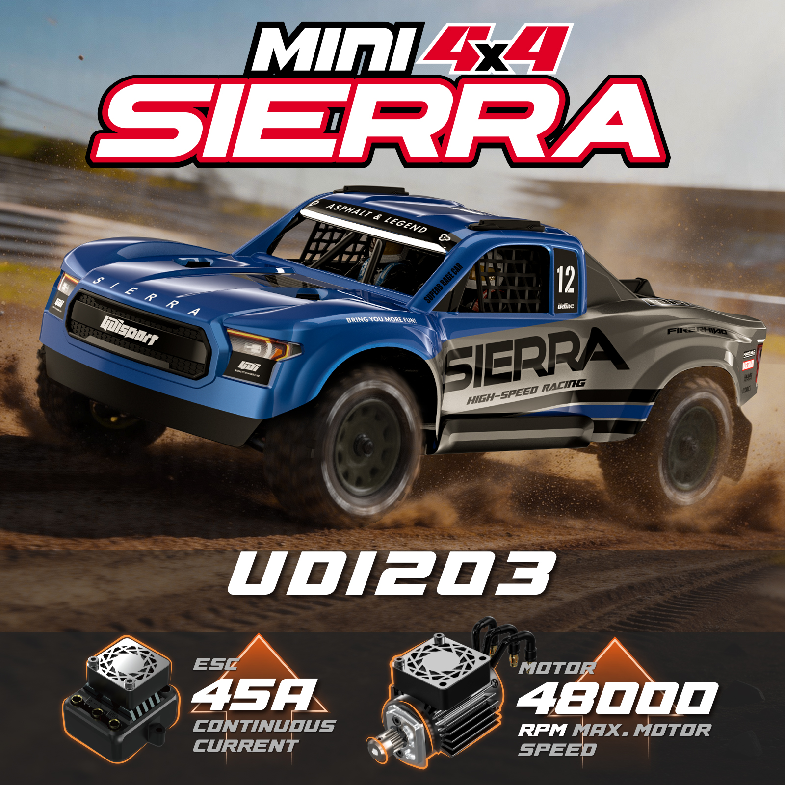 UDIRC UD1203 SIERRA 1/12 Scale - đánh giá và giá Rc Hobby Pro