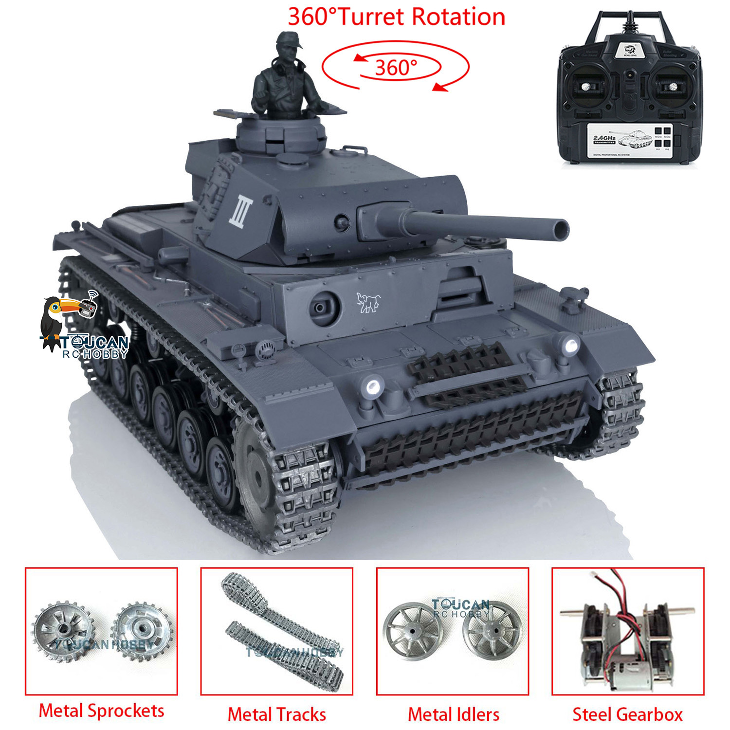 US Sale Henglong 1/16 7.0 Upgr - đánh giá và giá Rc Hobby Tank