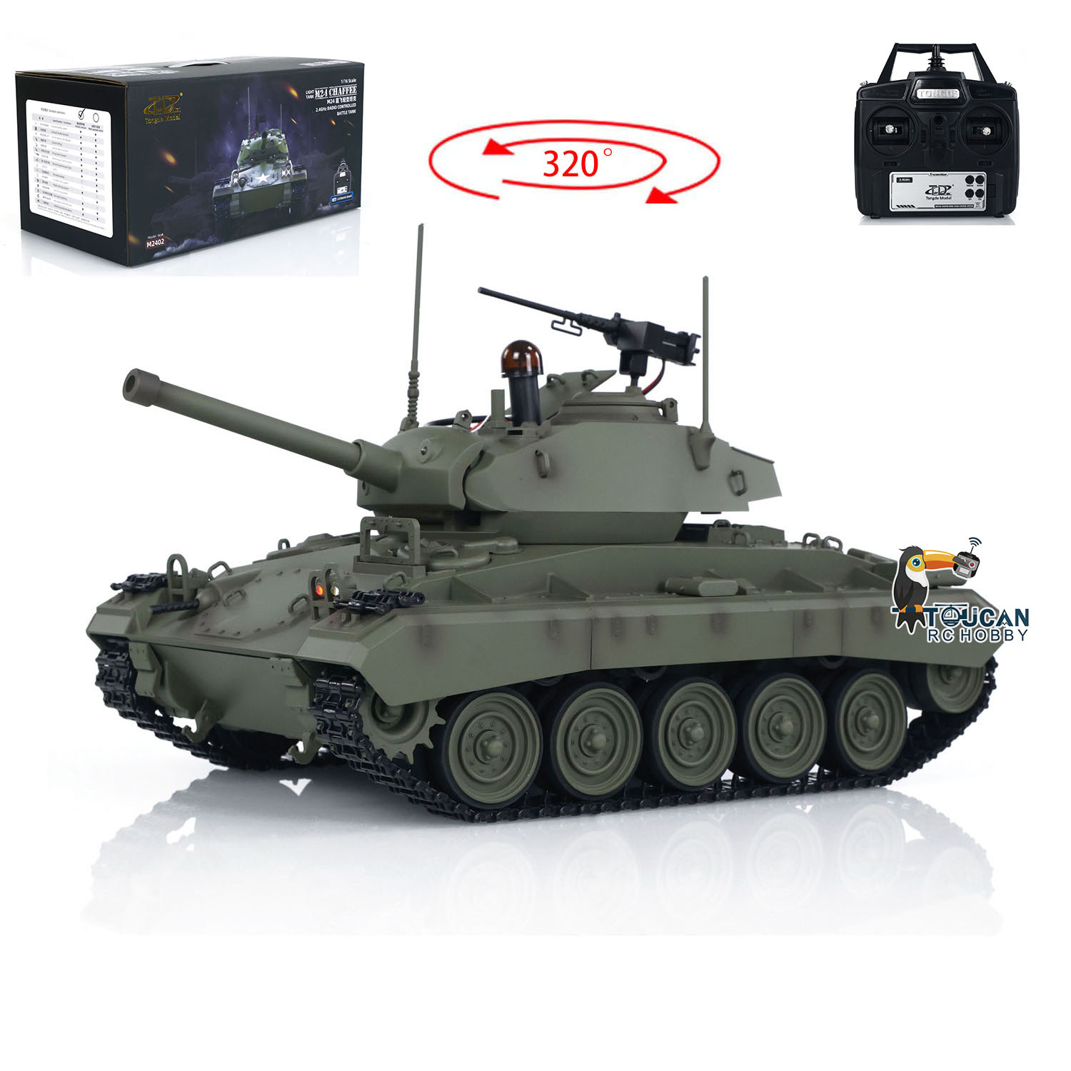 Toys Tongde 1/16 M24 Chaffee R - đánh giá và giá Rc Hobby Tank