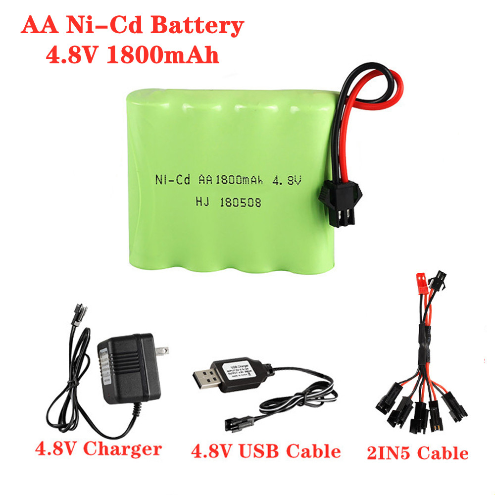 4.8V 1800mAh Ni-Cd AA Battery  - đánh giá và giá Rc Hobby Tank